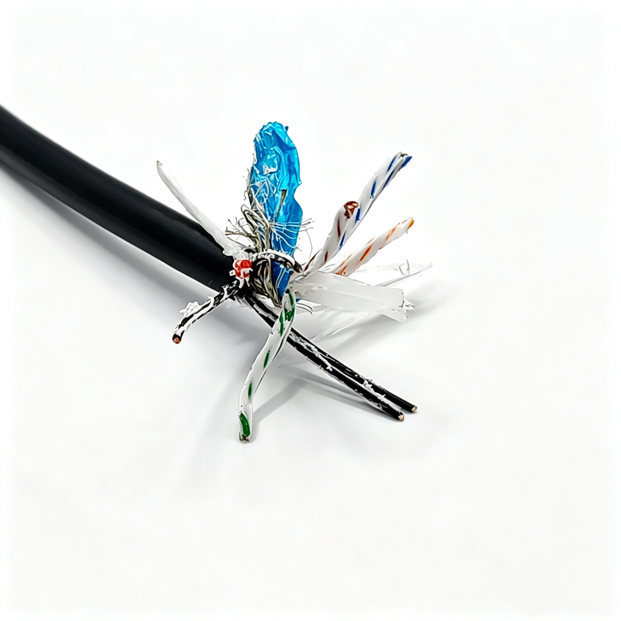 水密光电复合电缆 纵向水密电缆2×22AWG+STPCAT6-100KG